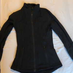Black lulu lemon zip up workout jacket
